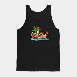 Chinese dragon in boat - dragon boat Tank Top